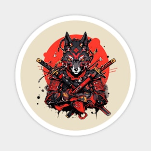 fox mask samurai Magnet